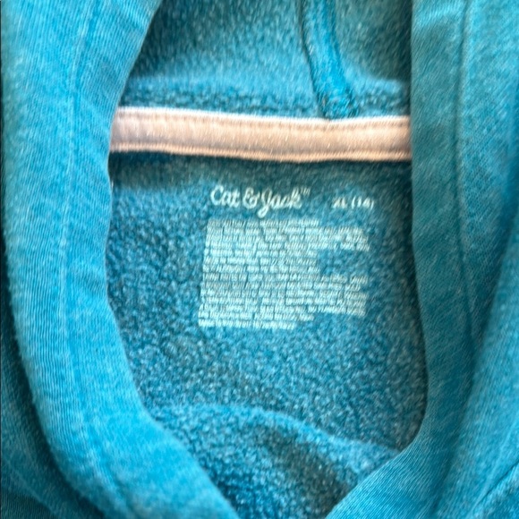 Cat & Jack Blue Pullover Hoodie Sweatshirt - Picture 4 of 4